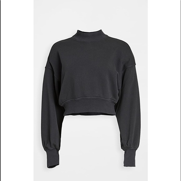 Spiritual Gangster Mock Neck Crop Sweater - Picture 1 of 1